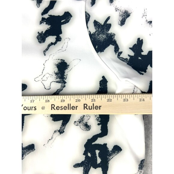 GSTQ Houndstooth Quarter Zip Mens Large Black White Athletic Pullover Streetwear - Picture 9 of 15